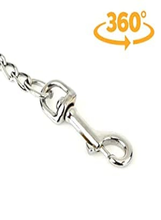 Pups&Pets Heavy Duty Dog Leash, 57 Inch Length Metal Dog Leash Dog Chain with Comfortable Handle for Medium & Large Size Dogs, Improved Dog Safety & Comfort ，Attaches to Pet Collar (Black Color) - Image 4